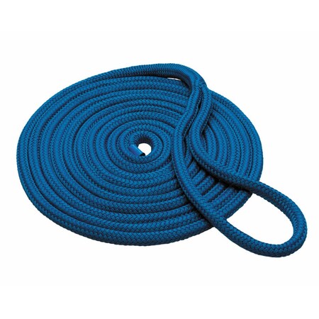 Buccaneer Rope 1/2" x 30' Double Braid Dock Line, Blue 30-61130